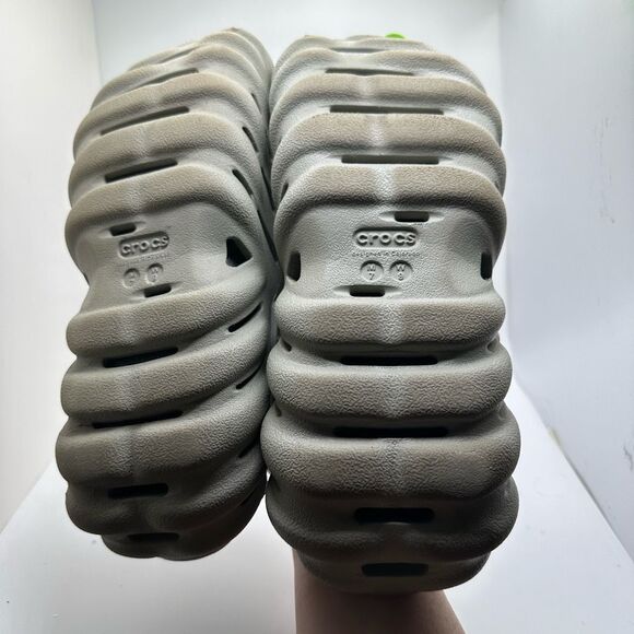 CROCS ECHO CLOG MENS 7 WOMENS 9 GRAY - NWT - Picture 5 of 5